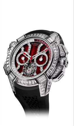 Jacob & Co EC380.30.BD.AB.A epic x chrono tourbillon baguette RED CRYSTAL replica watch
